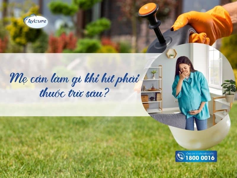 Mẹ cần làm gì khi hít phải thuốc trừ sâu?